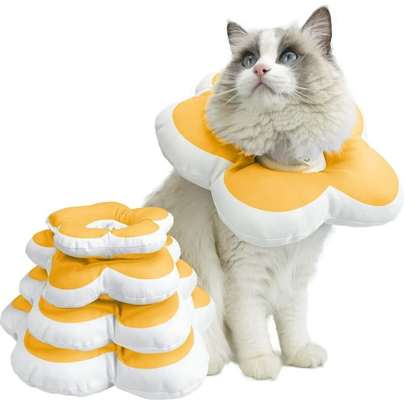Pet Adjustable Recovery Collar - Recovery Protective Pet Cone Wound Healing Protective Soft Edge for Pets/Kitten/Cats/Small Dogs