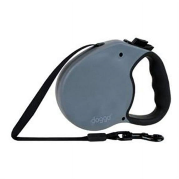 Pet Adventures DGO RLSH GG LG 16 in. Retractable Leash, Grey - Large