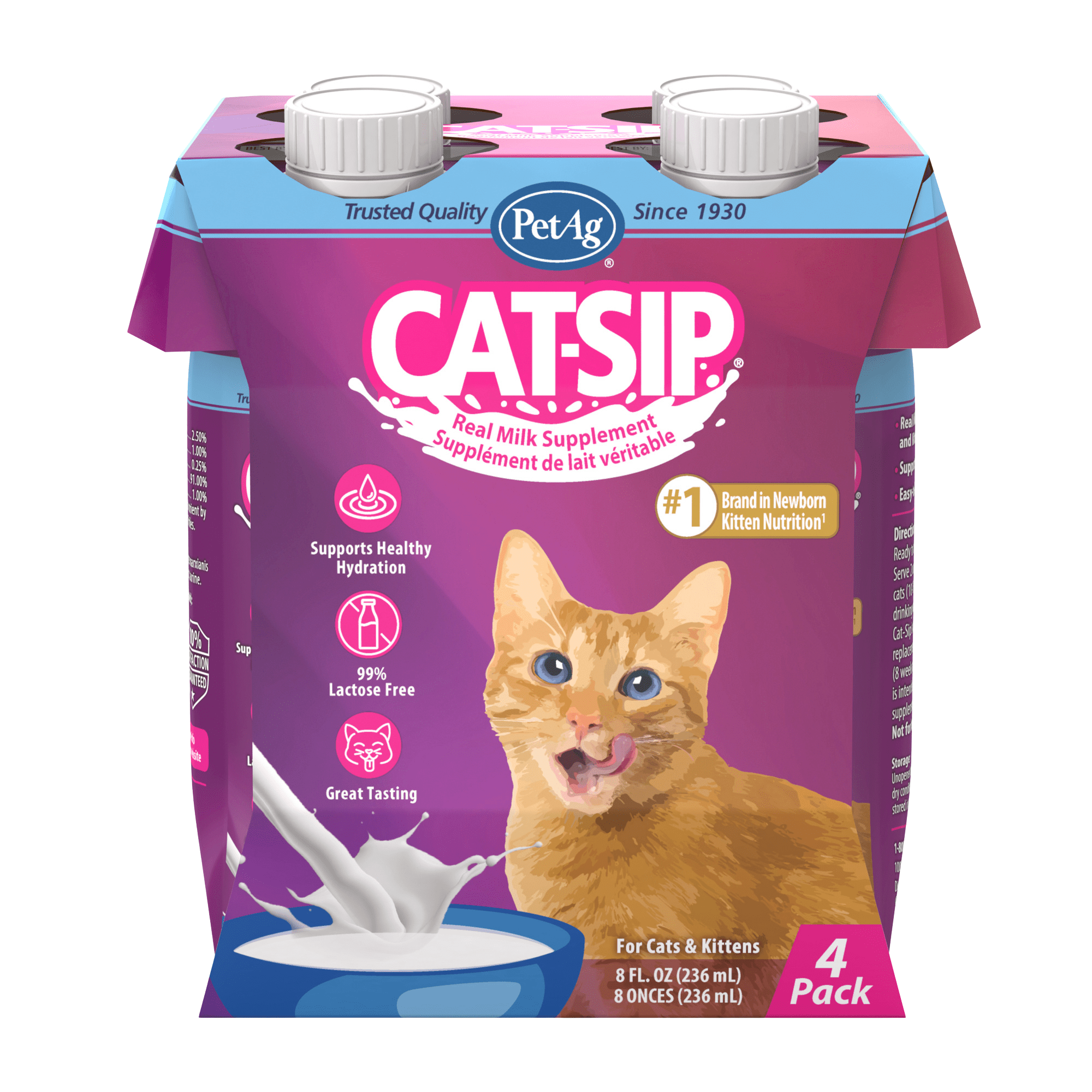Pet-Ag Cat-Sip Real Milk Treat - 8 oz - Walmart.com