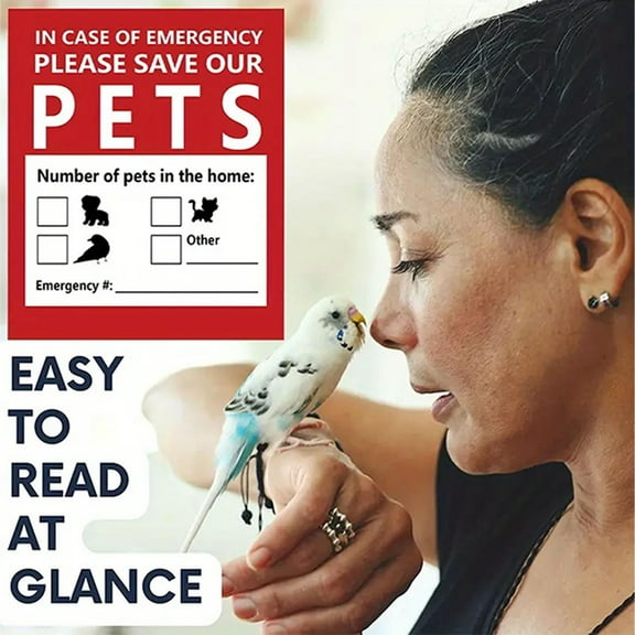 Pet Alert Safety Fire Rescue Sticker,Pet Stickers,Save Our Pets Emergency Pet Inside Decal in Case of Emergency Danger Pet in House Home Window Door Sign(10pcs B 6*4in)from ANMUYUM