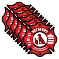 thumbnail image 1 of Pet Alert Stickers- FIRE SAFETY ALERT and RESCUE (6 PACK) - Save your pets encase of emergency or danger pets in home for windows, doors sign (6PK Static Cling, Fireman Symbol), 1 of 4
