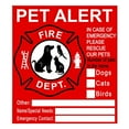 thumbnail image 1 of Pet Alert Stickers, Pet Rescue Sticker Fire Safety, Pet Window Cling, Safety Pet Fire Rescue Sticker For House, Emergency Pet Rescue Window Decal With Pet Information & Emergency, 1 of 7