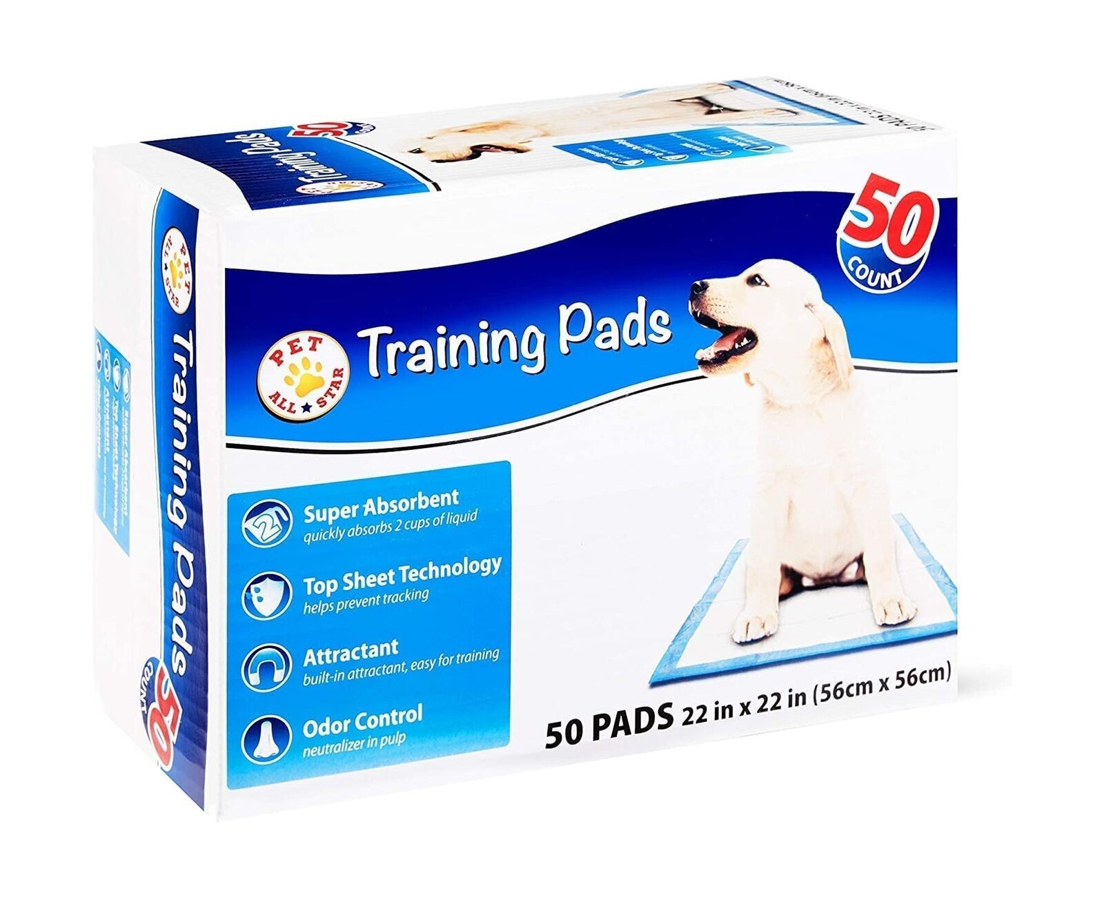 Pet All Star Training Pads 100 Count Pads 100 ct (1 Box)