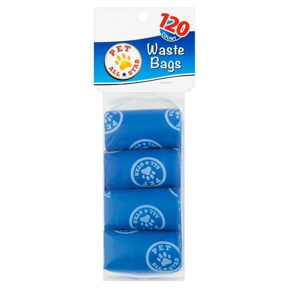 Pet All Star Waste Bags, 8 rolls, 120 count