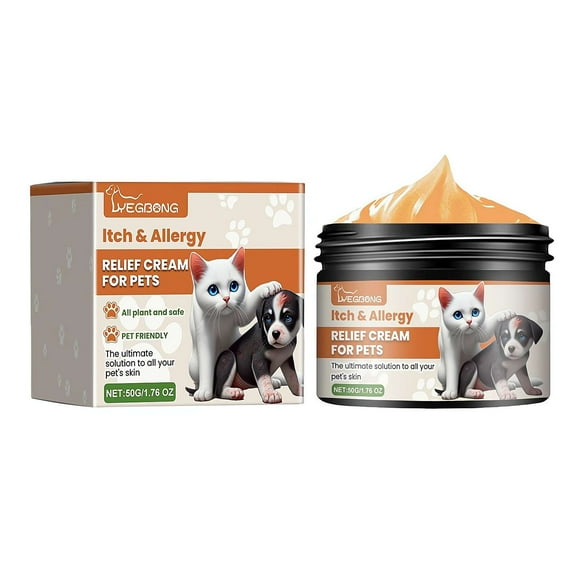Pet Allergy and Itch Relief Cream for Dogs Cats Skin Health Care Cream 50g Skin Yeast Infections Ringworm Rashes Hot products