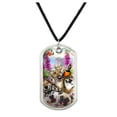 thumbnail image 1 of Pet Animals Selfie Dogs Cats Rabbit Hamster Guinea Pig Military Dog Tag Pendant Necklace with Cord, 1 of 5