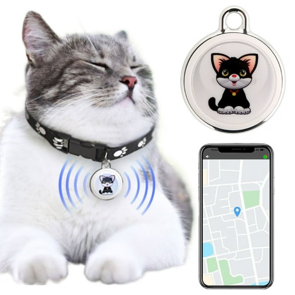 Pet Anti-Lost GPS Tracker Bluetooth-compatible Waterproof Smart Locator for Cats