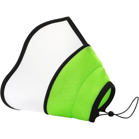 Pet Anti Scratch & Lick Collar Adjustable Lick Protections Comfortable Suitable for Post Operatives Care(L) fluorescent green