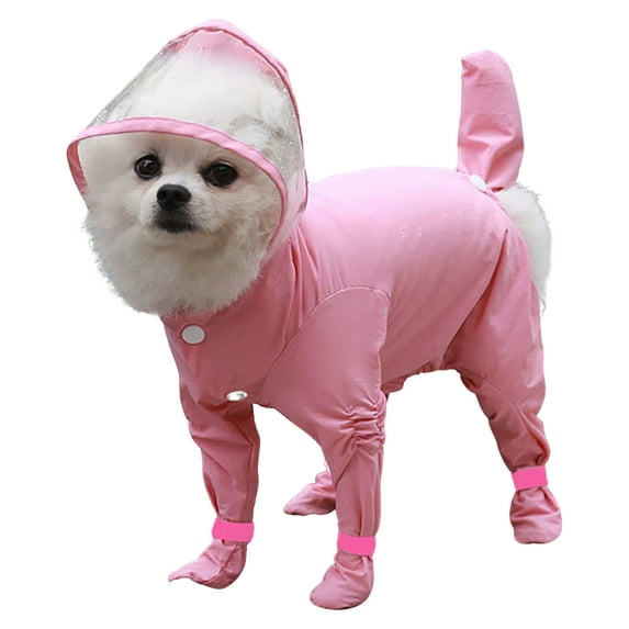 Pet AntiDust Pants, Anti-Slip Waterproof Rain SnowBoots with Adjustable Suspender, Dog PawProtector Shoes Outdoor Walking/Hiking DirtyProof Belly for Small, Medium-Sized Dogs