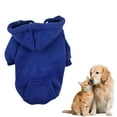 thumbnail image 1 of Pet Apparel, Basic Dog Hoodie, Soft Warm Fleece Dog Sweater with Leash Hole and Pocket, Cold Weather Pullover Coat for Small Medium Large Dogs, 1 of 9
