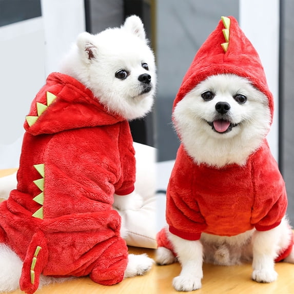 Pet Apparel, Dinosaur For Small Dogs And Cats Red Xs With Soft Stretch Fabric Perfect For Halloween Parties Holiday Photos Pet Events Daily Wear*