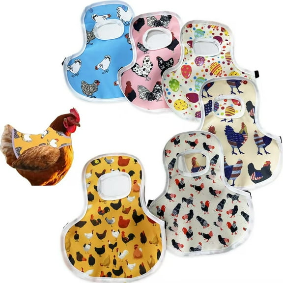 Pet Apparel Special Hen Saddle Apron, Feather Protector and Fixer for Intimate Back Protection