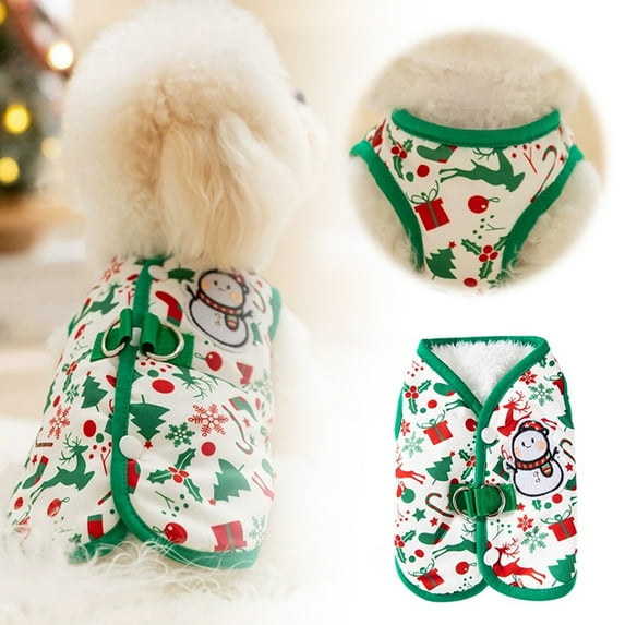 Pet Apparel Winter Pullover with Leash Clip for Small Cats and – Vest Sweater for Indoor Outdoor Use