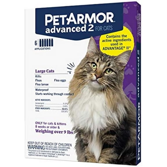 Pet Armor Advanced 2 for Large Cats 9 Lbs and up