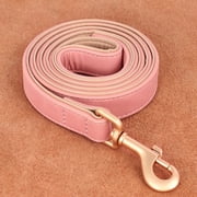 Pet Artist 4FT Luxury PU Leather Padded Dog Leash for Walking - Bright Colors Extra Comfort, Durable & Stylish Pet Leashes