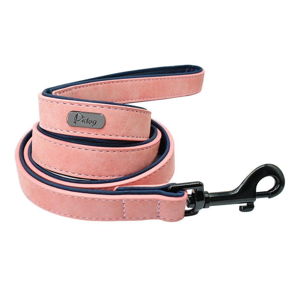 Pet Artist 4ft Heavy Duty Leather Dog Leash Pet Walking Leashes with ... - Padded Pet Leashes For Walking Comfort