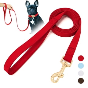 Picture of Pet Artist 4ft Heavy Duty Leather Dog Leash Pet Walking Leashes with ...