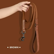 Pet Artist Braided Nylon Dog Leash Strong Pet Walking Leashes with Soft Padded PU Leather Handle 5FT Long