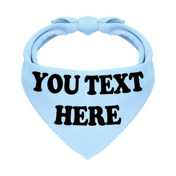 Pet Artist Custom Personalized Pet Dog Bandana Collar & Name Soft Cotton Scarf Neckerchief