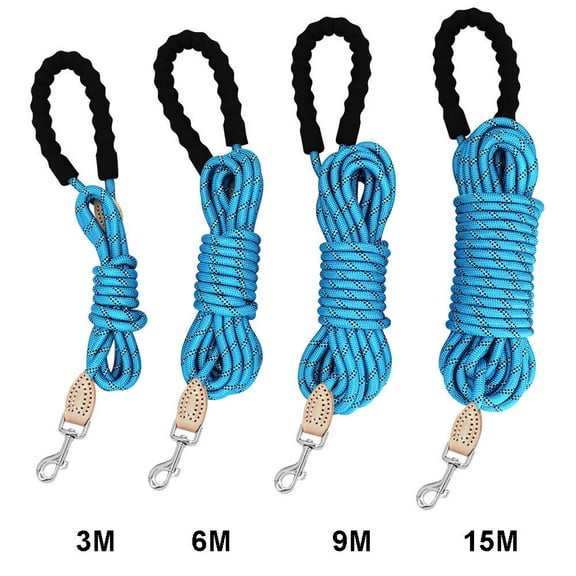 Pet Artist Dog Training Leash 3M- 15M Long Strong Tracking Recall Leashes Line Walking