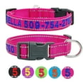 thumbnail image 1 of Pet Artist Embroidered Personalized Nylon Dog Collar Reflective Custom ID Name Puppy Collar, 1 of 10