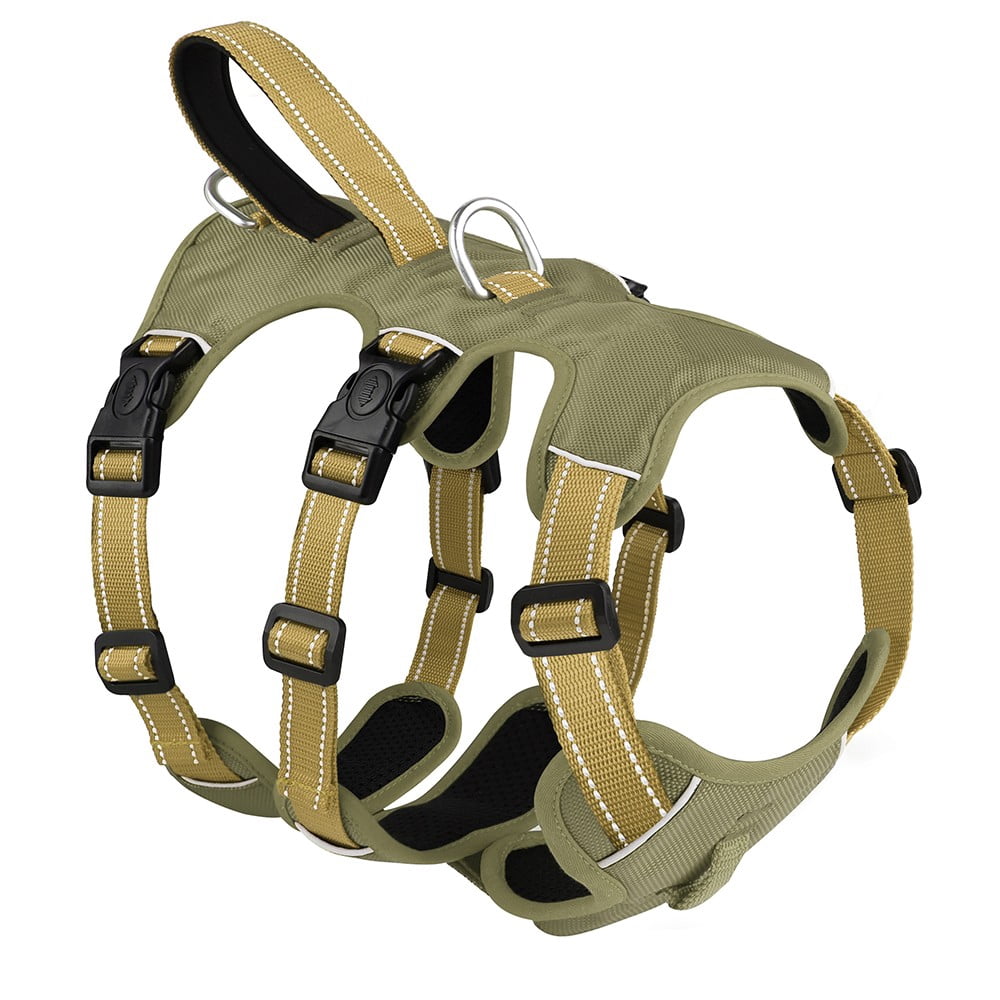 Pet Artist Escape Proof Dog Harness Reflective Adjustable Soft Padded Pet Vest With Comfort Handle