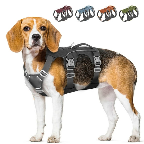 Pet Artist Escape Proof Dog Harness with Lift Handle Reflective Adjustable Pet Control Vest