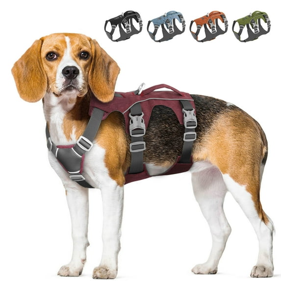 Pet Artist Escape Proof Dog Harness with Lift Handle Reflective Adjustable Pet Control Vest