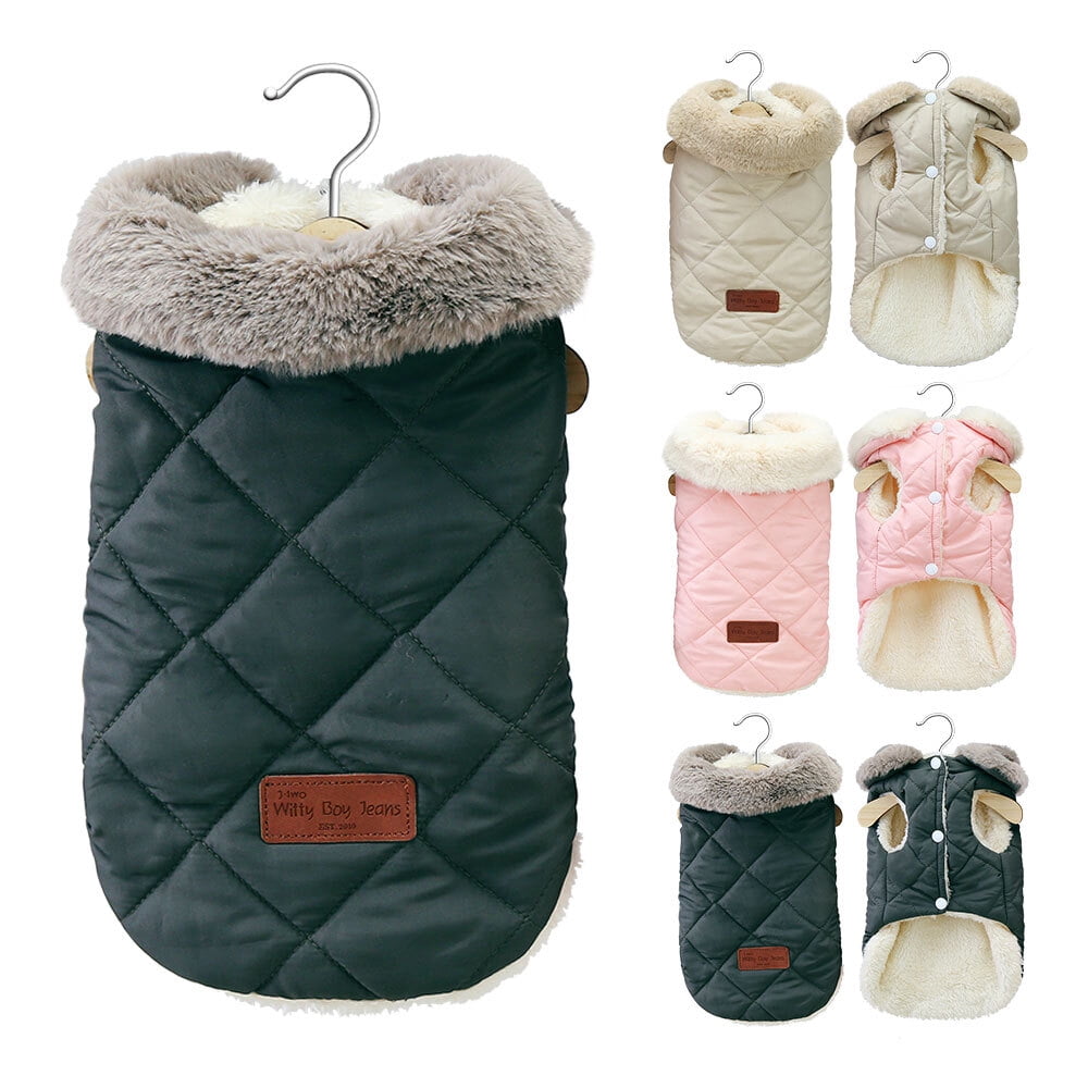 Pet Artist Fleece Winter Coat for Small Dogs, Puppy Padded Vest Jacket ...