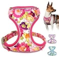 thumbnail image 1 of Pet Artist Floral Mesh Pet Dog Harness Safety Reflective Walking Vest for Small Medium Dogs French Bulldog, 1 of 12