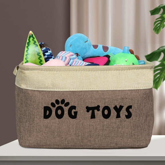 Pet Artist Folding Pet Toy Storage Bin Dog Basket Accessory Blanket Organisation Box Handle