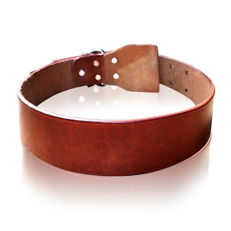 Pet Artist Genuine Leather Dog Collar Heavy Duty Pet Puppy Collars for Chihuahua Doberman
