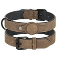thumbnail image 1 of Pet Artist Leather Dog Collar with AirTag Holder Case, Soft Padded Air Tag Dog Pet Collars, 1 of 12