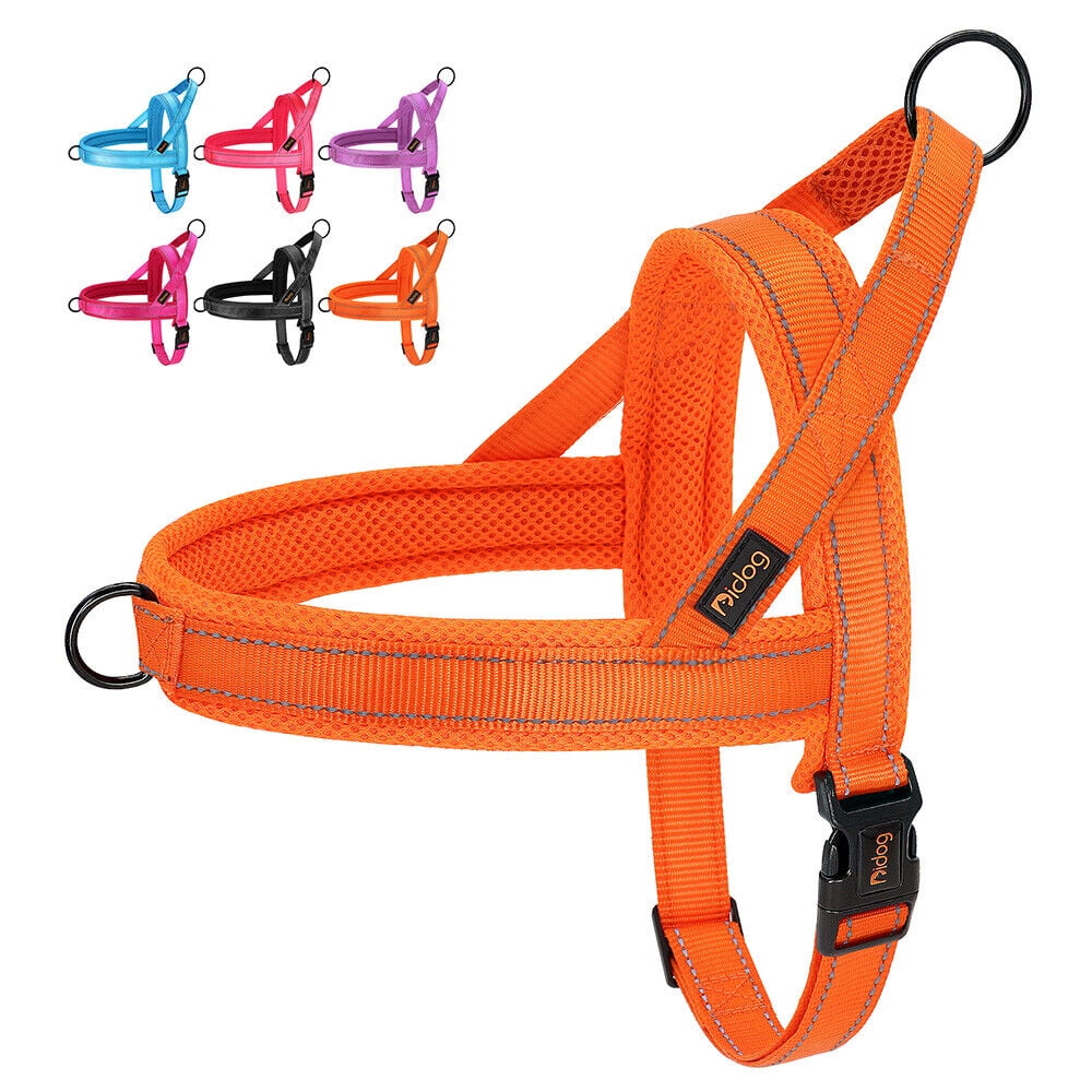 Pet Artist No Pull Dog Pet Dog Harness Reflective Nylon Mesh Padded with Handle Front Leading