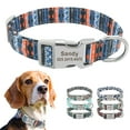 thumbnail image 1 of Pet Artist Nylon Cotton Personalized Dog Collar Pet Nameplate Custom Engrave ID Tag Collars, 1 of 9