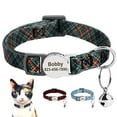 thumbnail image 1 of Pet Artist Nylon Kitten Cat Collar Personalized Breakaway Custom Engraved Pet Puppy ID Tag, 1 of 9