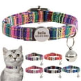 thumbnail image 1 of Pet Artist Personalized Breakaway Cat Collar & Bell Fabric Safety Release Puppy Name ID Tag, 1 of 8