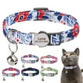 thumbnail image 1 of Pet Artist Personalized Cat Collar Custom Kitten Name ID Engraved Breakaway Quick Release, 1 of 5