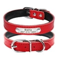 thumbnail image 1 of Pet Artist Personalized Dog Collars for Small Dogs Leather Custom Name Engraved for Yorkie, 1 of 7