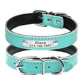 thumbnail image 1 of Pet Artist Personalized Dog Collars for Small Dogs Leather Custom Name Engraved for Yorkie, 1 of 7