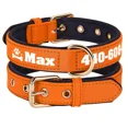 thumbnail image 1 of Pet Artist Personalized Nylon Dog Collar Custom Pet Name/Number Waterproof Soft Neoprene Padded Comfortable, 1 of 11