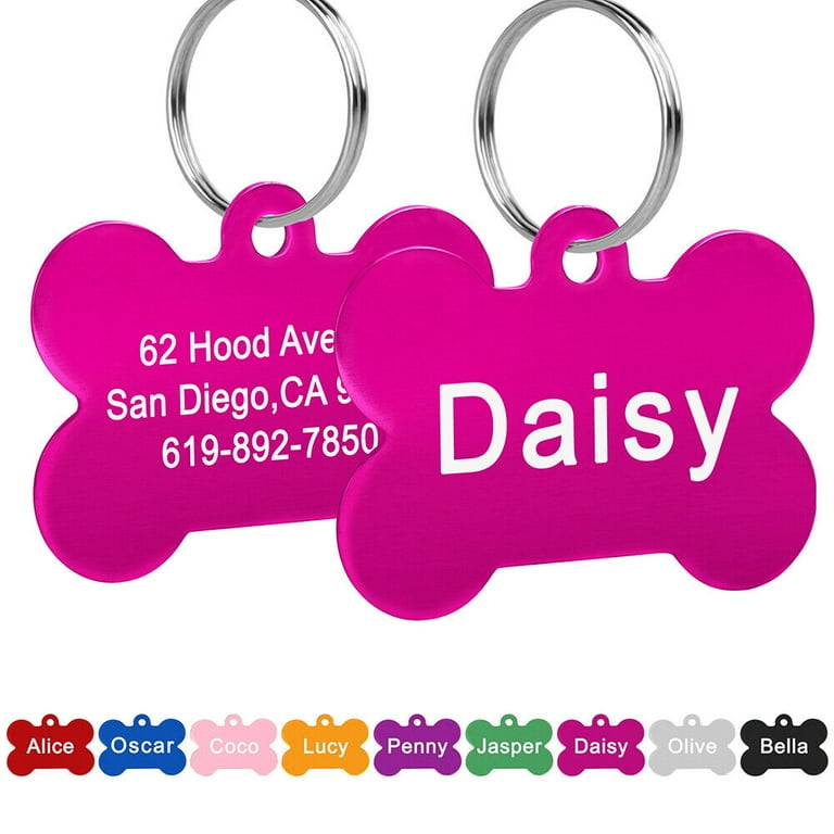 Pet name tags cheap