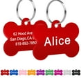 Pet Artist Personalized Pet Name ID Tags for Dog, Custom Double Sided ...
