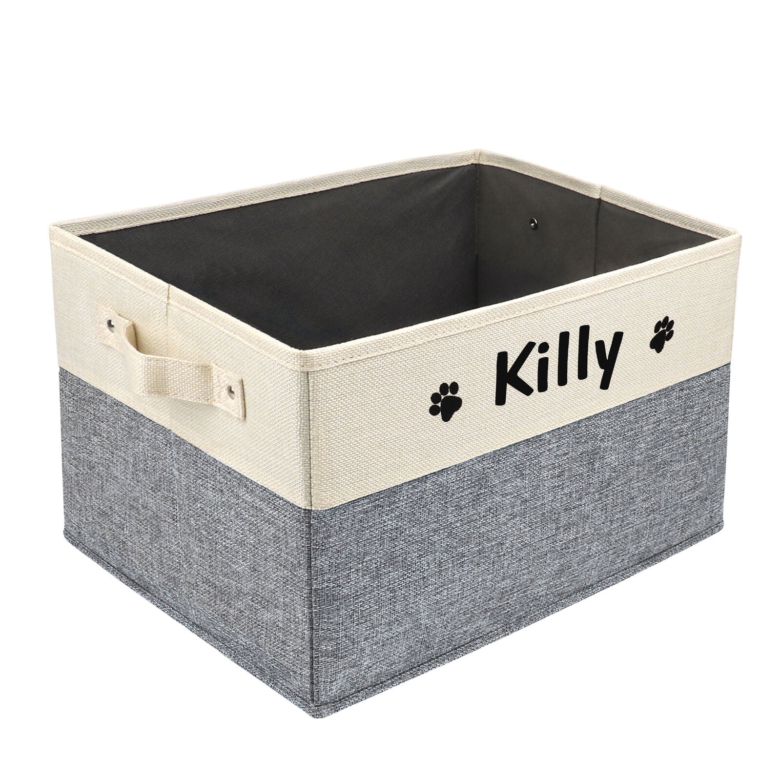 Pet Artist Personalized Pet Toy Storage Box Dog Cat Accessory Carryier Organisation Bin Basket