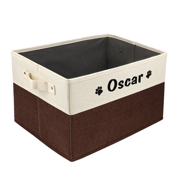Pet Artist Personalized Pet Toy Storage Box Dog Cat Accessory Carryier Organisation Bin Basket