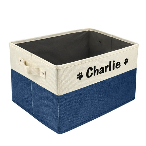 Pet Artist Personalized Pet Toy Storage Box Dog Cat Accessory Carryier Organisation Bin Basket