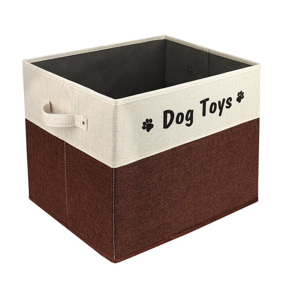 Pet Artist Pet Dog Cat Toy Storage Box Personalized Name Print Home Organizer with Handle