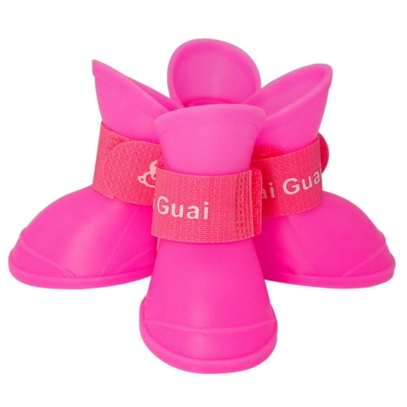 Pet Artist Rubber Dog Shoes Waterproof for Small Dogs Puppy Anti Slip Rain Boots Booties for Chihuahua