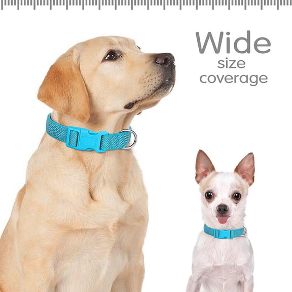 Pet Artist Safety Reflective Dog Collars Durable Nylon Adjustable for Pets Quick Fit S M L
