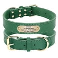 thumbnail image 1 of Pet Artist Soft Genuine Leather Personalized Dog Collar Customized Name Engraved Adjustable, 1 of 8